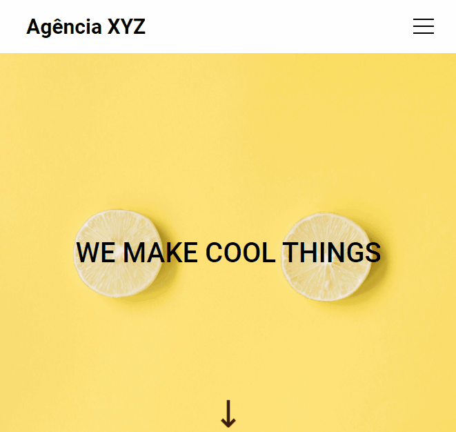Landing page Agência XYZ